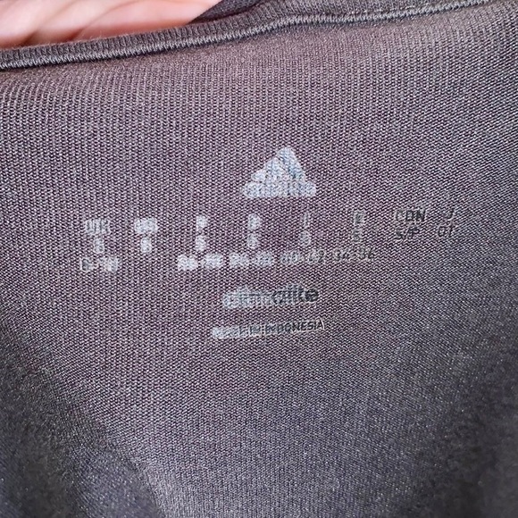 Adidas Climalite hoodie athletic open cardigan sweater black grey - Picture 8 of 8